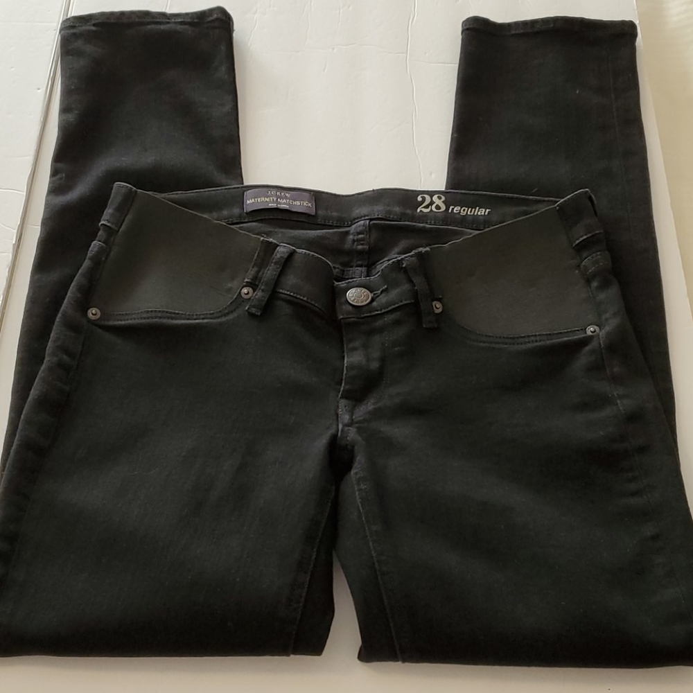 J. Crew maternity matchstick black denim size 28 R